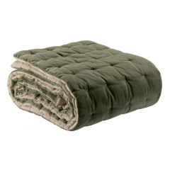 BEDCOVER DUA TWO SIDED GREEN 
